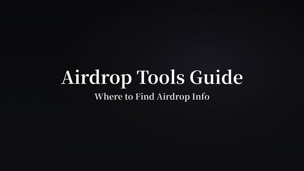 Where to Find Airdrop In…
