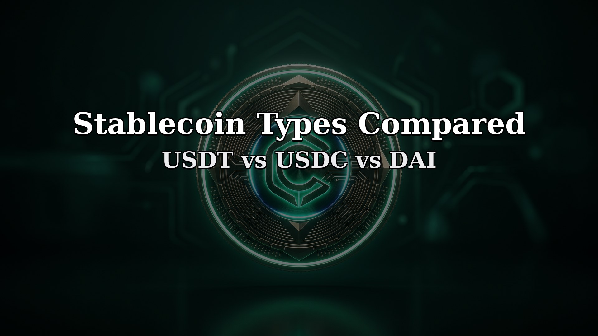 Stablecoin Types Compared: USDT vs USDC vs DAI