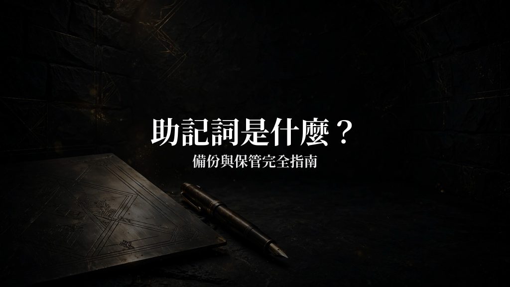 助記詞是什麼？備份與保管完全指南